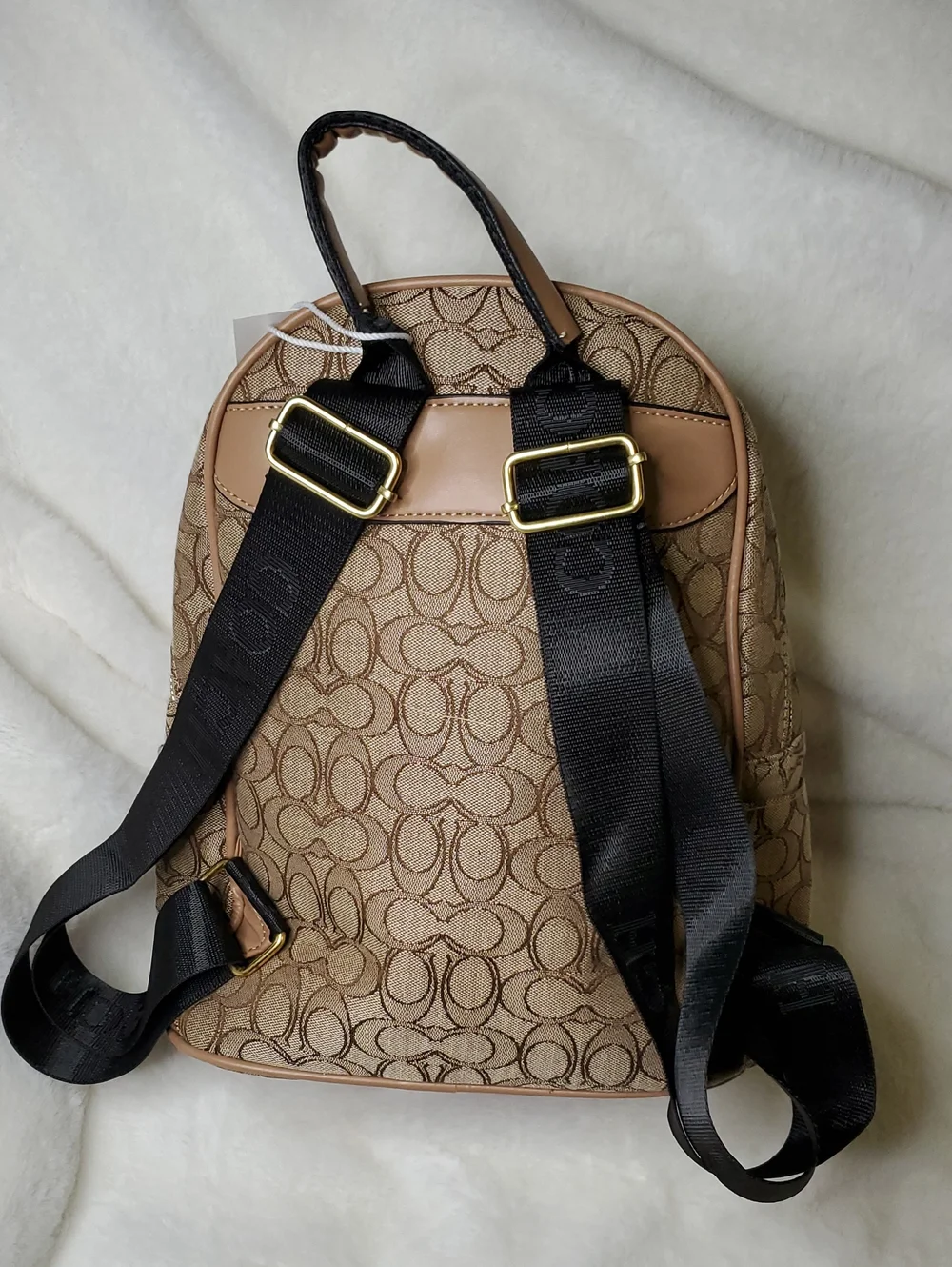 Coach Mini Backpack in Khaki and Tan